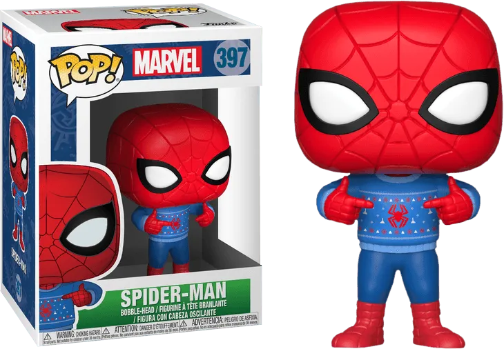 FUN33983 Marvel Comics - Spider-Man with Ugly Sweater Pop! Vinyl - Funko - Titan Pop Culture