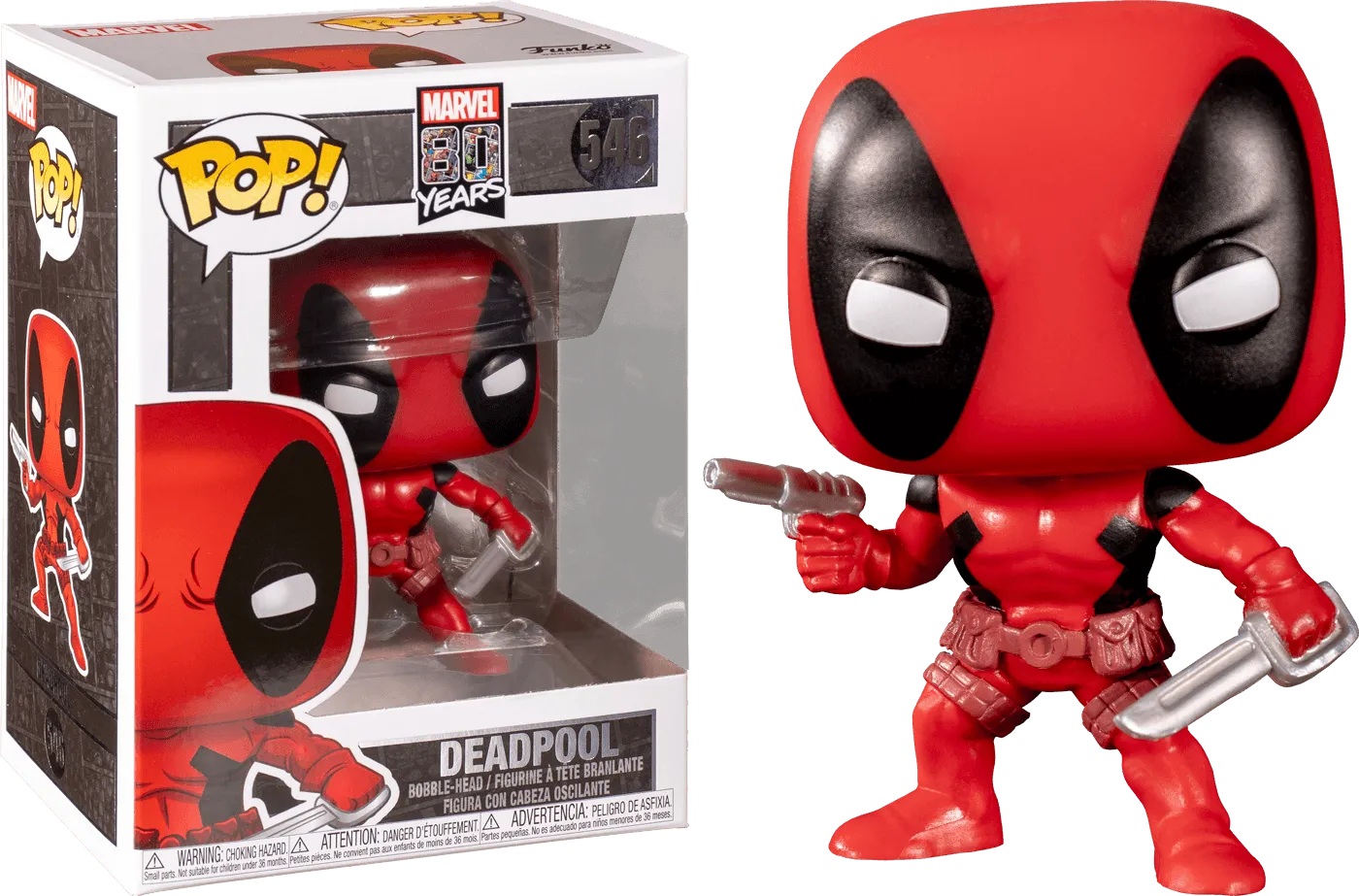 FUN44154 Marvel Comics 80th Anniversary - Deadpool First Appearance Pop! Vinyl - Funko TBA - Titan Pop Culture