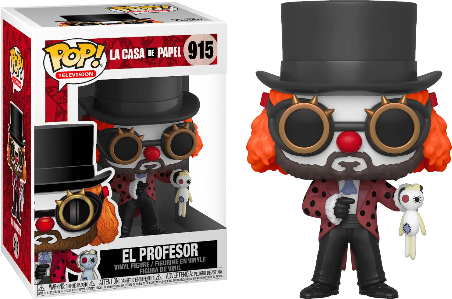 FUN44196 La Casa de Papel (Money Heist) - Professor O Clown Pop! Vinyl - Funko - Titan Pop Culture