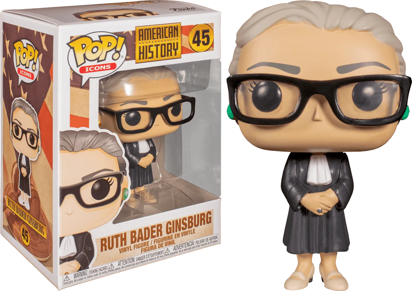 FUN44336 American History - Ruth Bader Ginsburg Pop! Vinyl - Funko - Titan Pop Culture