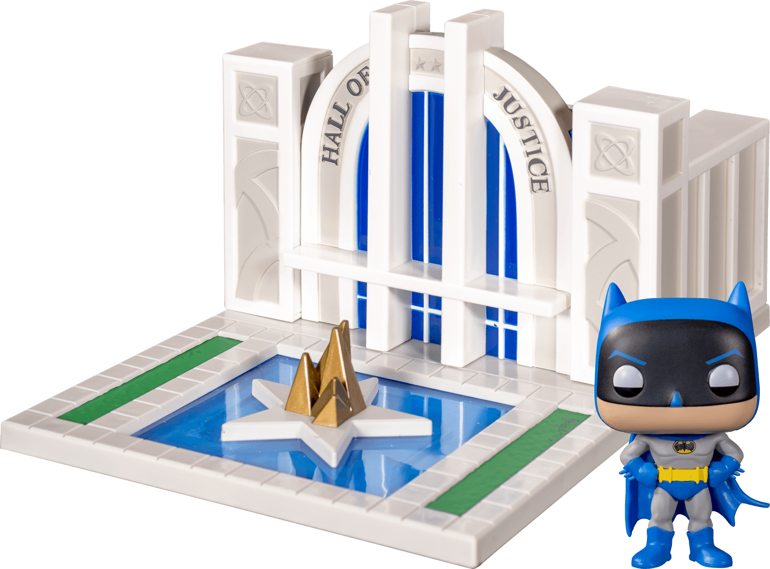 Batman - Batman with Hall of Justice 80th Anniversary Pop! Town Funko Titan Pop Culture