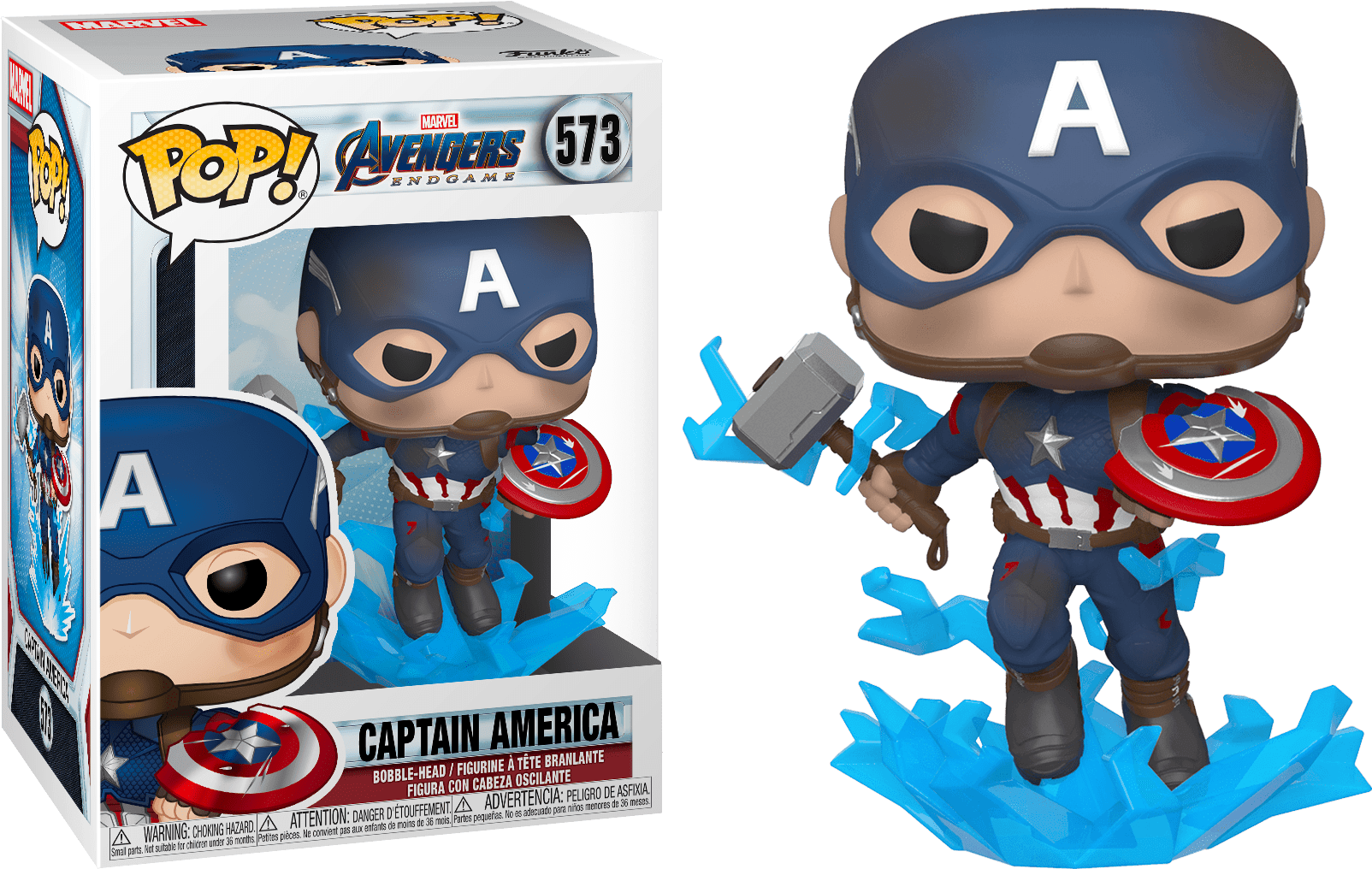Avengers 4: Endgame - Captain America with Mjolnir Pop! Vinyl  Funko Titan Pop Culture
