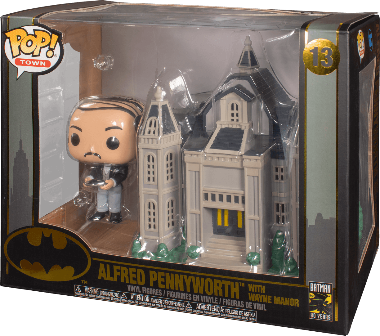 Batman 80th Anniversary - Alfred Pennyworth with Wayne Manor Pop! Town Funko Titan Pop Culture