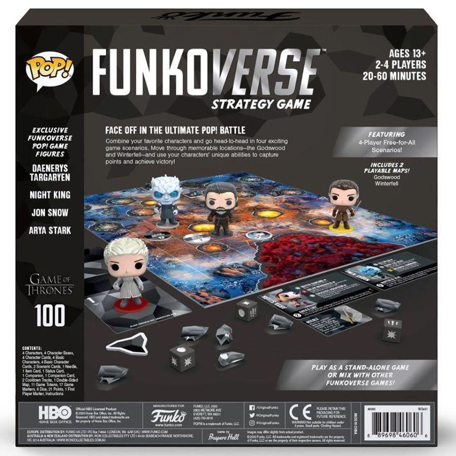 FUN46060 Funkoverse - Game of Thrones 100 4-pack Board Game - Funko - Titan Pop Culture