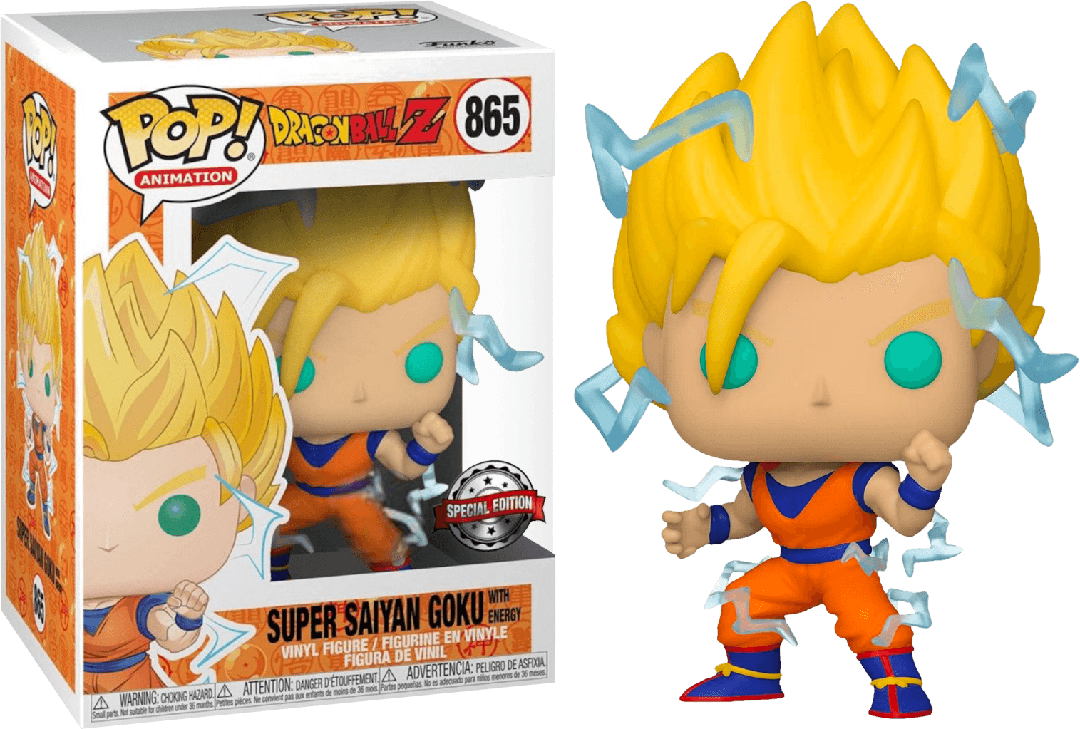 FUN50340CBUNDLE Dragon Ball Z - Goku Super Saiyan 2 US Exclusive - Chase Bundle - Funko - Titan Pop Culture