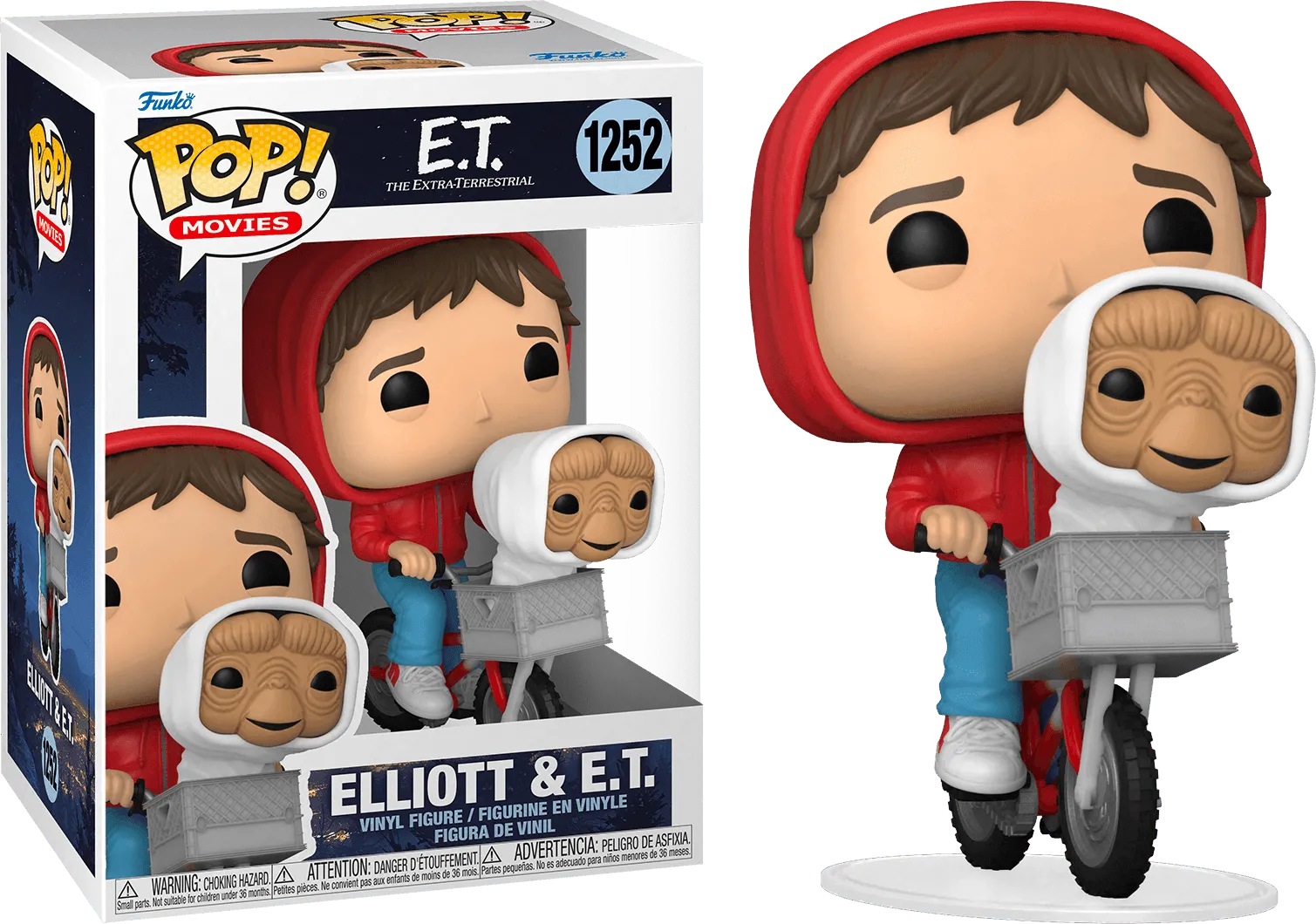 FUN50768 E.T. the Extra-Terrestrial - Elliot & E.T. in Bike Basket Pop! Vinyl - Funko - Titan Pop Culture