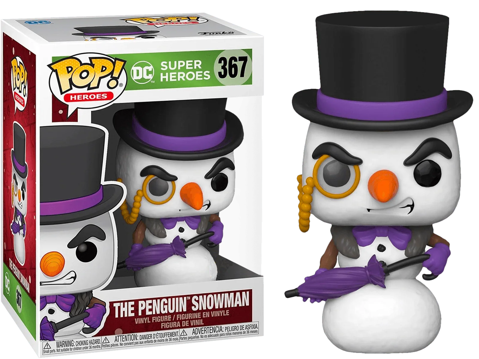 FUN51674 Batman - Penguin Snowman Holiday US Exclusive Pop! Vinyl [RS] - Funko - Titan Pop Culture