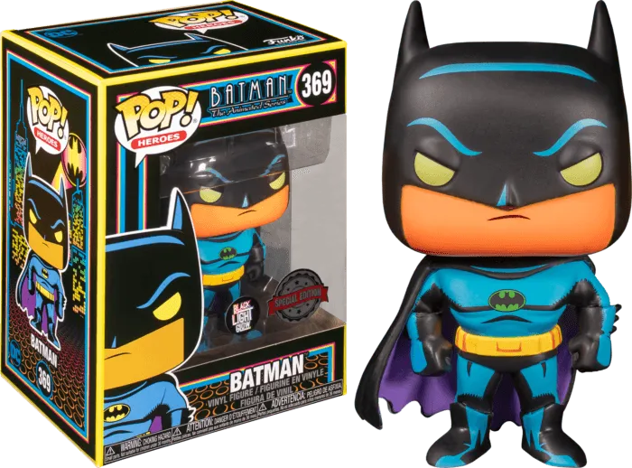 FUN51725 Batman: The Animated Series - Batman Black Light US Exclusive Pop! Vinyl [RS] - Funko TBA - Titan Pop Culture