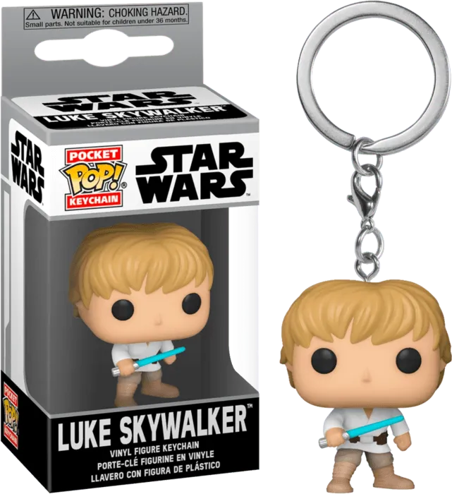 FUN53051 Star Wars - Luke Skywalker Pocket Pop! Keychain - Funko TBA - Titan Pop Culture