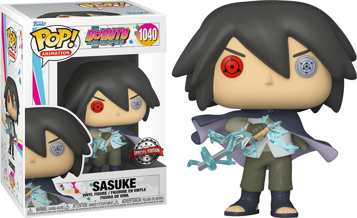 FUN54158 Boruto: Naruto Next Generations - Sasuke Sharingan US Exclusive Pop! Vinyl [RS] - Funko - Titan Pop Culture