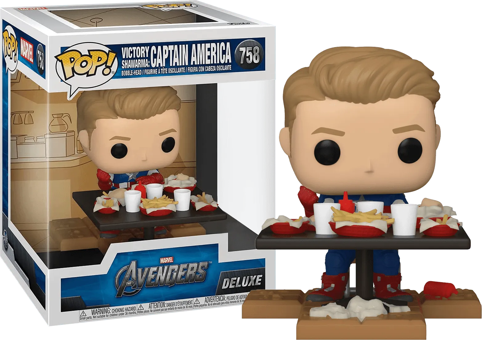 FUN54897 Avengers Movie - Captain America Shawarma US Exclusive Pop! Deluxe [RS] - Funko - Titan Pop Culture