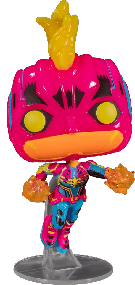 FUN55213 Captain Marvel (comics) - Captain Marvel Blacklight US Exclusive Pop! Vinyl [RS] - Funko - Titan Pop Culture