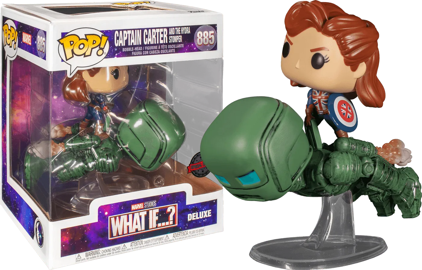 FUN55480 What If - Captain Carter and the Hydra Stomper Year of the Shield Pop! Deluxe - Funko - Titan Pop Culture