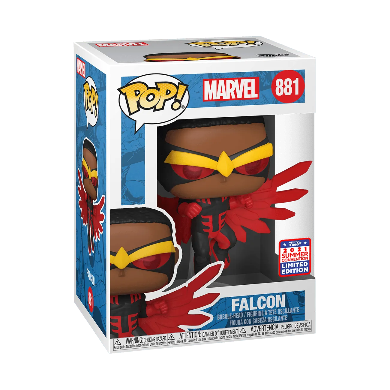 FUN55528 Marvel Comics - Falcon SDCC 2021 US Exclusive Pop! Vinyl [RS] - Funko - Titan Pop Culture