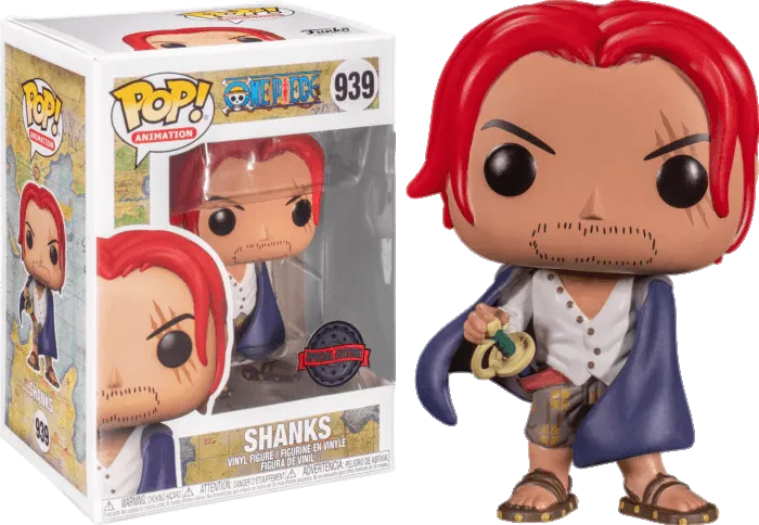 FUN55602 One Piece - Shanks (with chase) US Exclusive Pop! Vinyl [RS] - Funko TBA - Titan Pop Culture