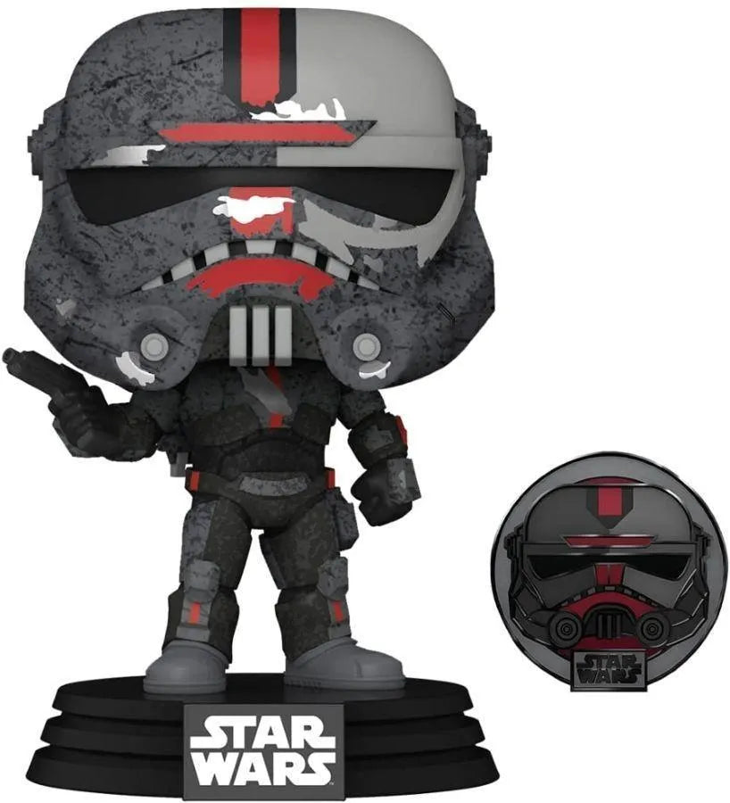 FUN55623 Star Wars: Across the Galaxy - Hunter US Exclusive Pop! Vinyl with Pin [RS] - Funko - Titan Pop Culture