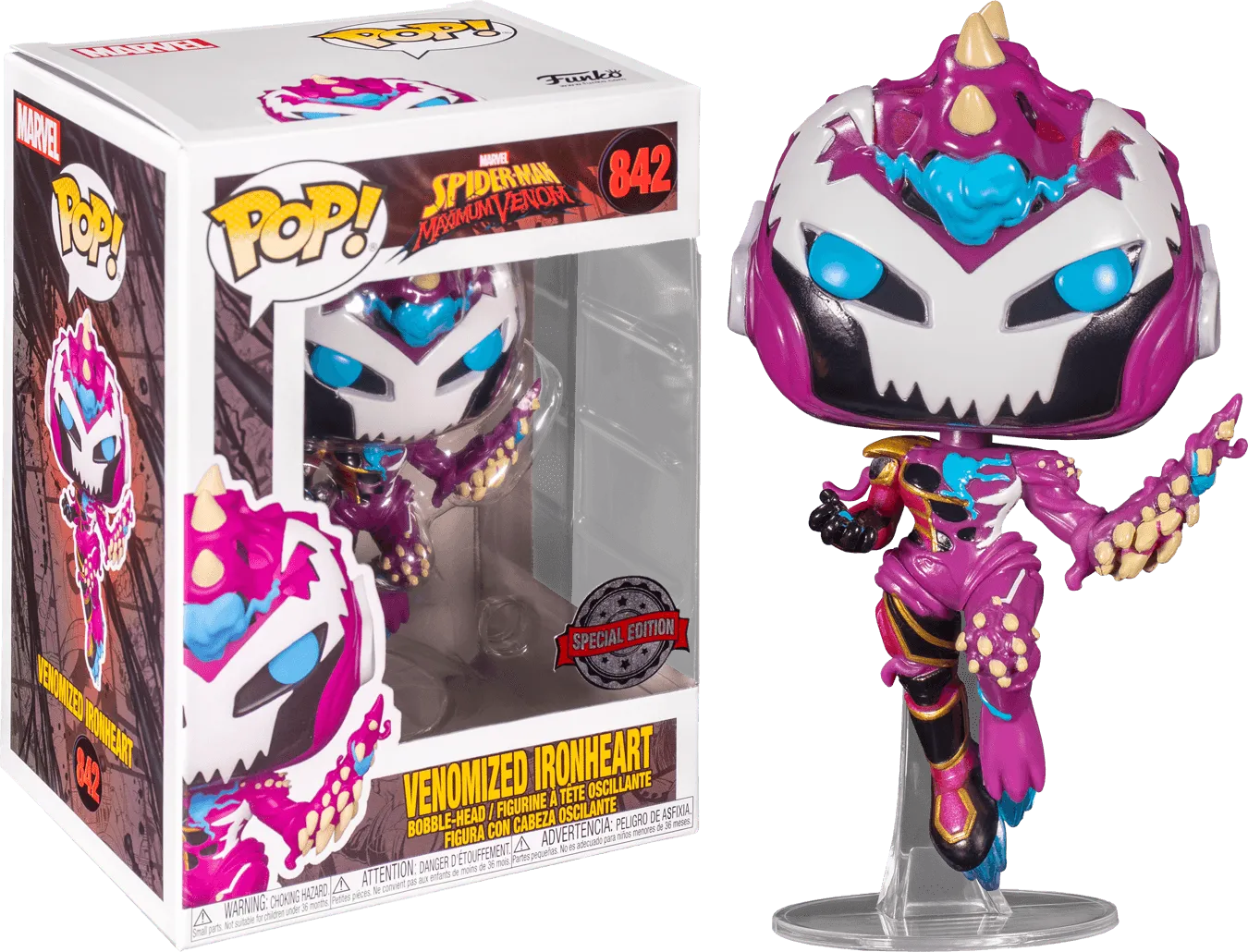 FUN55644 Spider-Man Maximum Venom - Venomized Ironheart (with chase) US Exclusive Pop! Vinyl [RS] - Funko - Titan Pop Culture