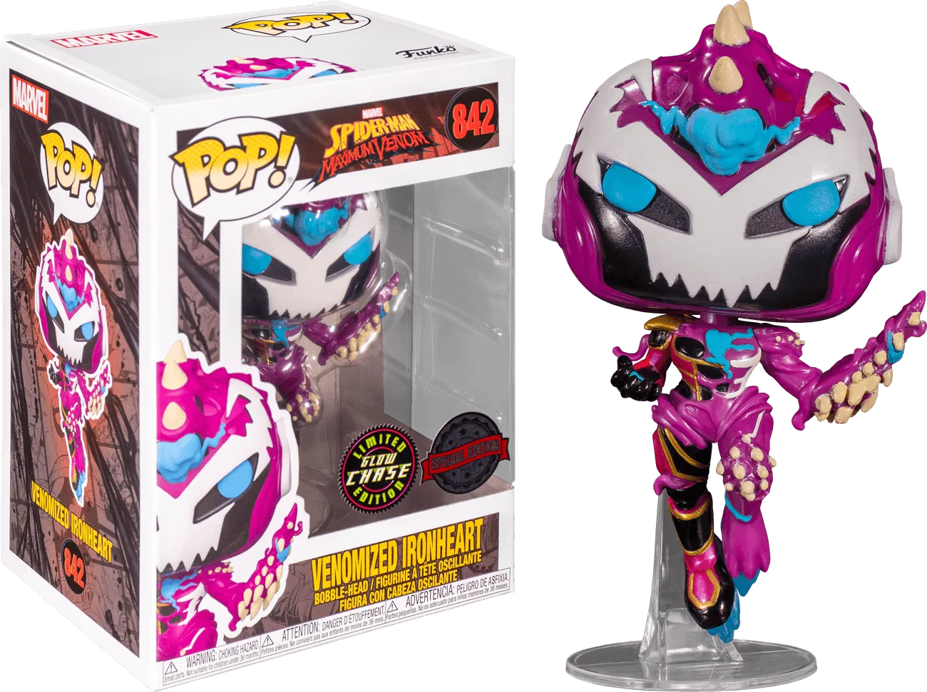 FUN55644 Spider-Man Maximum Venom - Venomized Ironheart (with chase) US Exclusive Pop! Vinyl [RS] - Funko - Titan Pop Culture