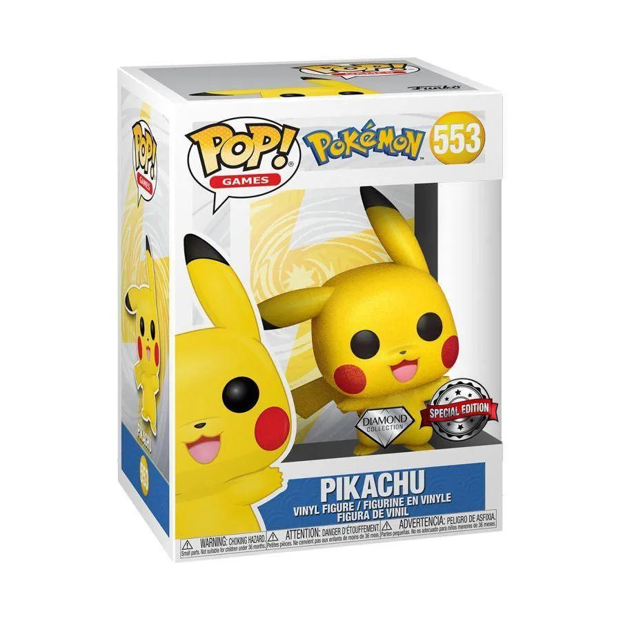 FUN56043 Pokemon - Pikachu Waving Diamond Glitter US Exclusive Pop! Vinyl [RS] - Funko - Titan Pop Culture