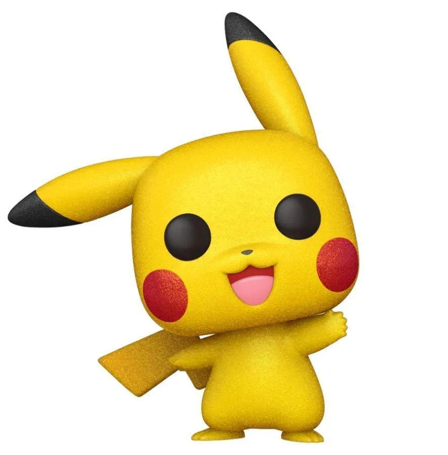 FUN56043 Pokemon - Pikachu Waving Diamond Glitter US Exclusive Pop! Vinyl [RS] - Funko - Titan Pop Culture