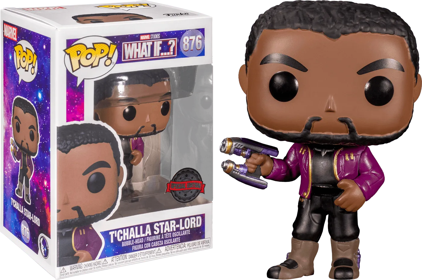 FUN56118 What If - T'Challa Star-Lord Unmasked US Exclusive Pop! Vinyl [RS] - Funko - Titan Pop Culture