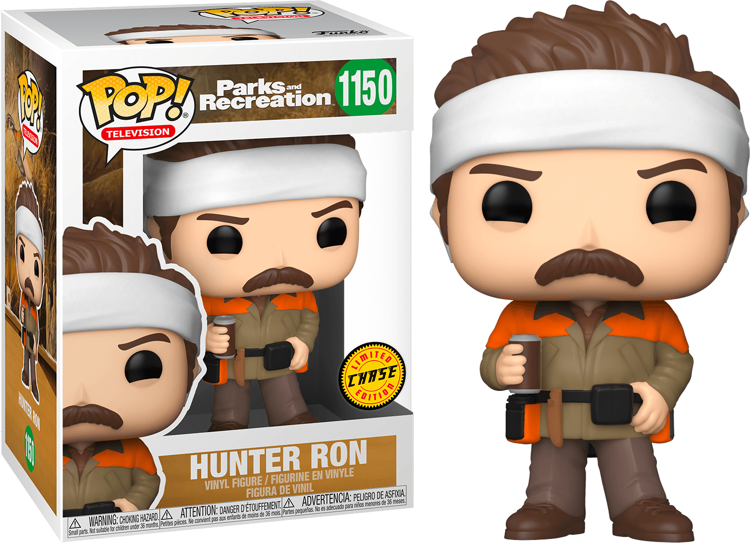 FUN56168 Parks and Recreation - Hunter Ron (With Chase) Pop! Vinyl - Funko - Titan Pop Culture