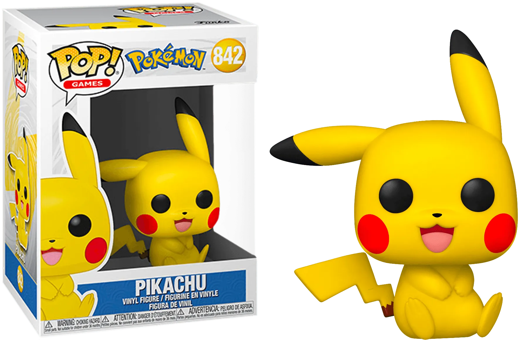 FUN56307 Pokemon - Pikachu Sitting Pop! Vinyl [RS] - Funko - Titan Pop Culture