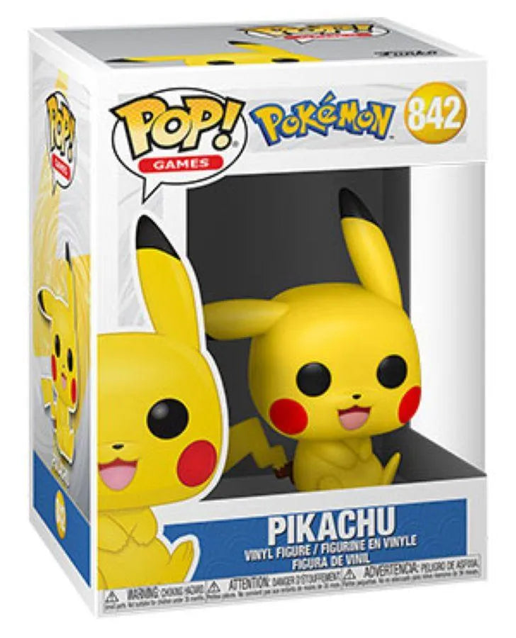 FUN56307 Pokemon - Pikachu Sitting Pop! Vinyl [RS] - Funko - Titan Pop Culture