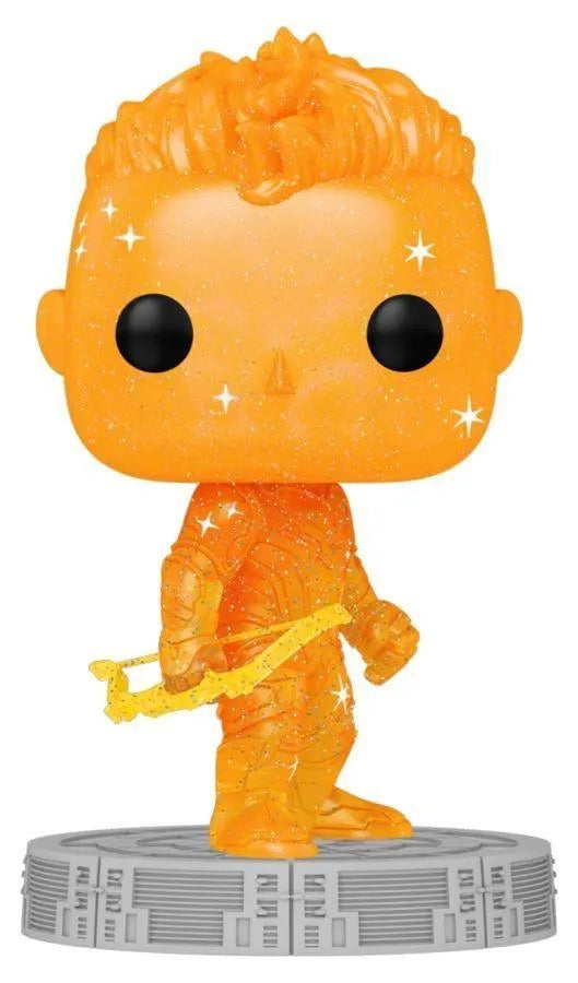FUN57615 Avengers - Hawkeye Infinity Saga Orange (Artist) Pop! Vinyl with Protector - Funko - Titan Pop Culture