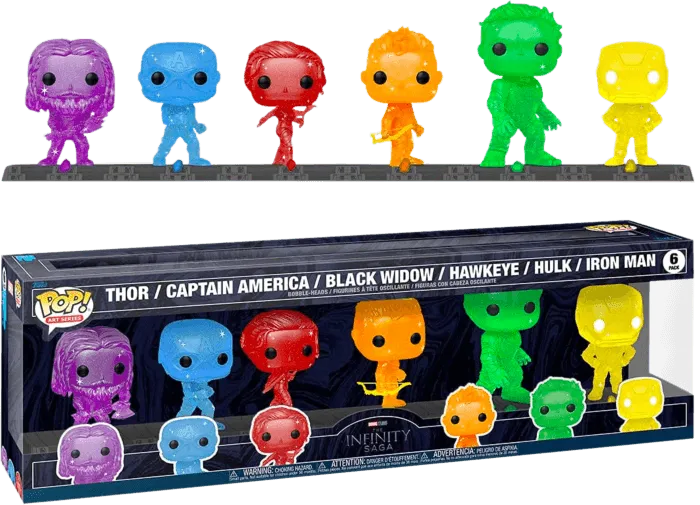 FUN57619 Avengers - Infinity Saga (Artist) US Exclusive Pop! Vinyl 6-Pack [RS] - Funko - Titan Pop Culture