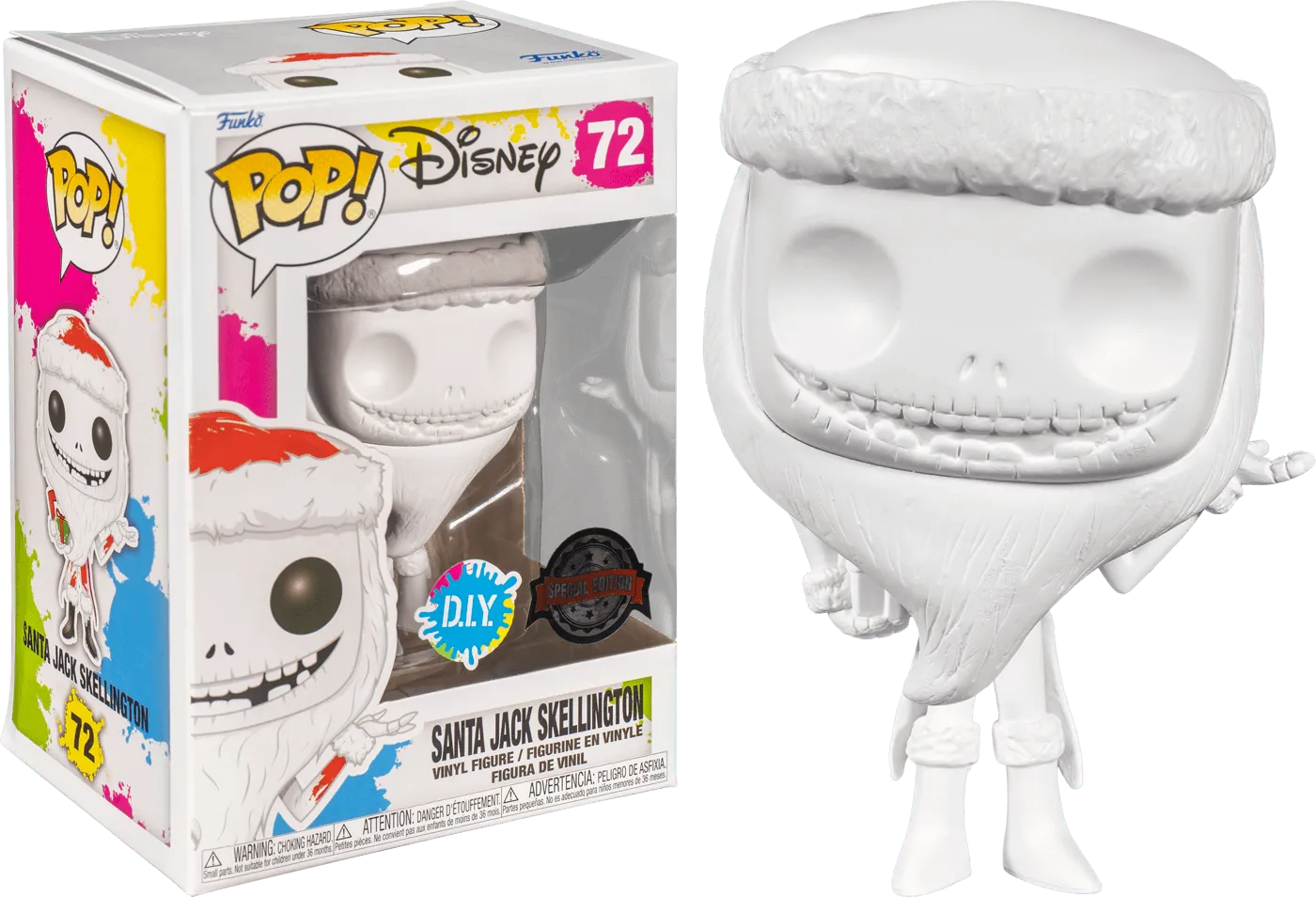 FUN57961 The Nightmare Before Christmas - Santa Jack DIY US Exclusive Pop! Vinyl [RS] - Funko - Titan Pop Culture