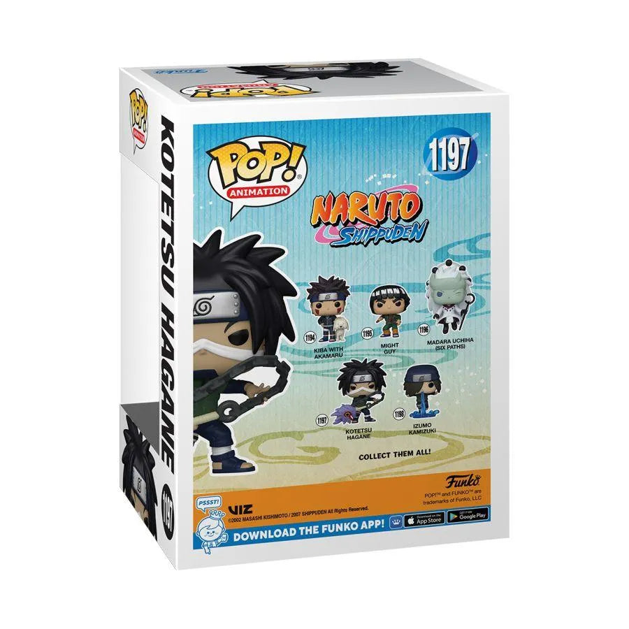 FUN58007 Naruto: Shippuden - Kotetsu Hagane with Weapon Pop! Vinyl - Funko - Titan Pop Culture
