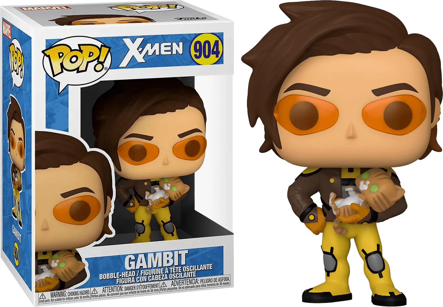 FUN58088 X-Men - Gambit with Cat US Exclusive Pop! Vinyl [RS] - Funko - Titan Pop Culture