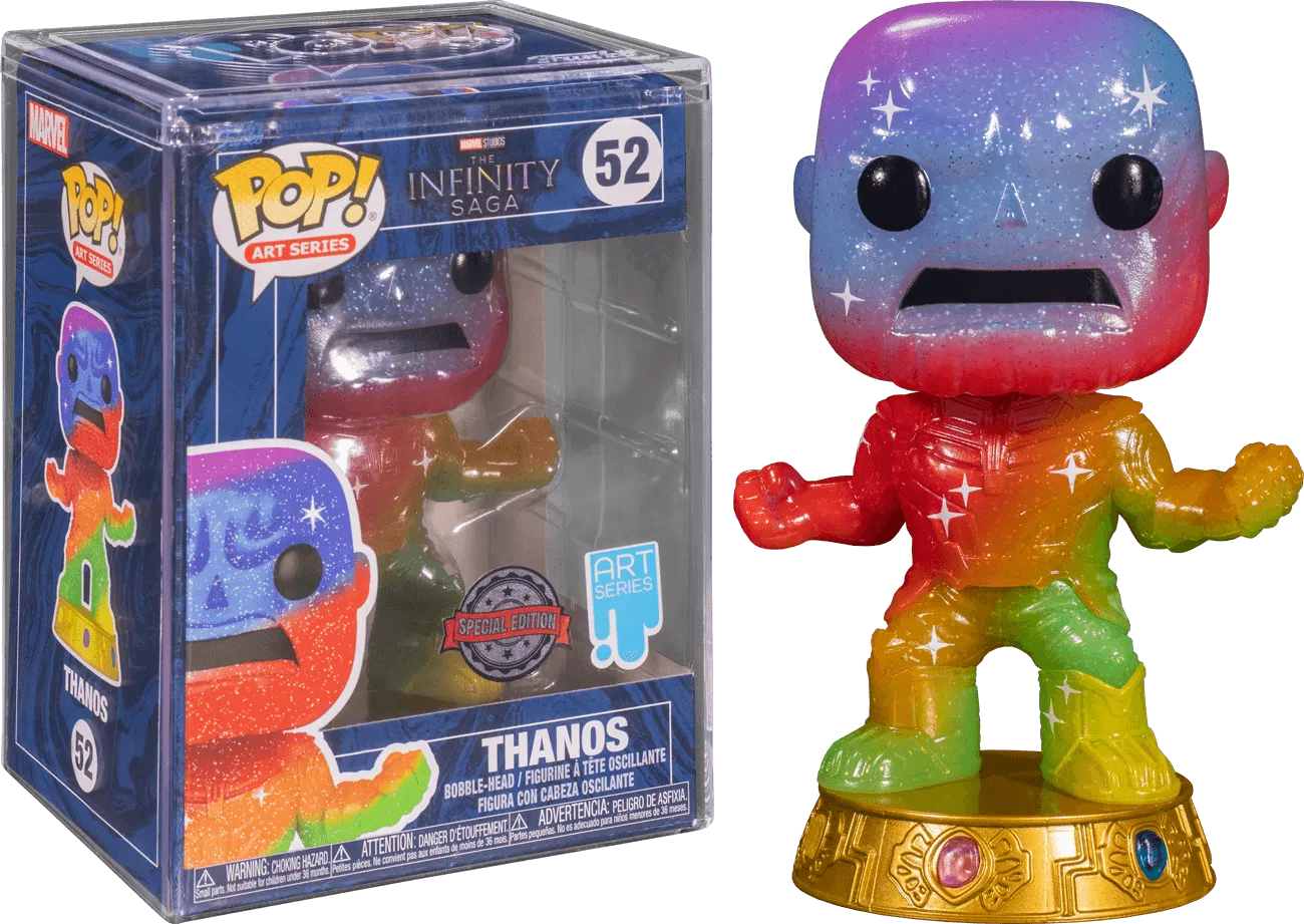 FUN58245 Avengers - Thanos Infinity Saga Rainbow Metallic (Artist) Pop! Vinyl with Protector [RS] - Funko - Titan Pop Culture