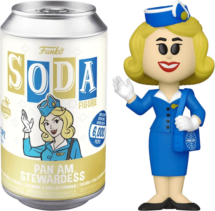 FUN58320 Pan Am - Stewardess (with chase) Vinyl Soda - Funko - Titan Pop Culture