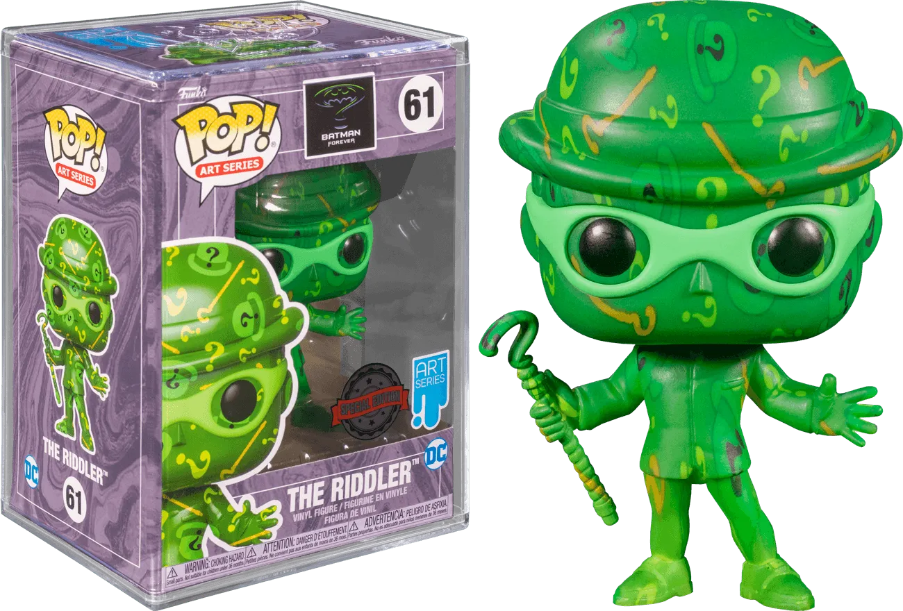 FUN58395 Batman Forever - Riddler (Artist Series) US Exclusive Pop! Vinyl with Protector [RS] - Funko - Titan Pop Culture