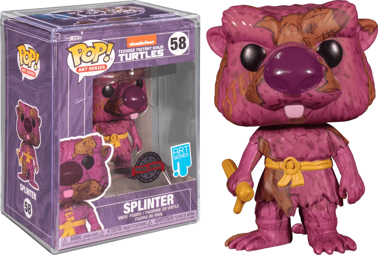 FUN60107 Teenage Mutant Ninja Turtles - Splinter (Artist Series) US Exclusive Pop! Vinyl [RS] - Funko - Titan Pop Culture