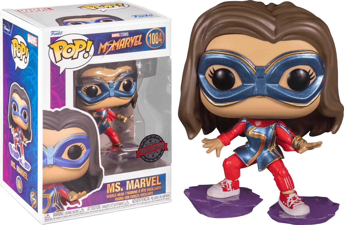 FUN60238 Ms Marvel (TV) - Ms Marvel Stepping US Exclusive Pop! Vinyl [RS] - Funko - Titan Pop Culture