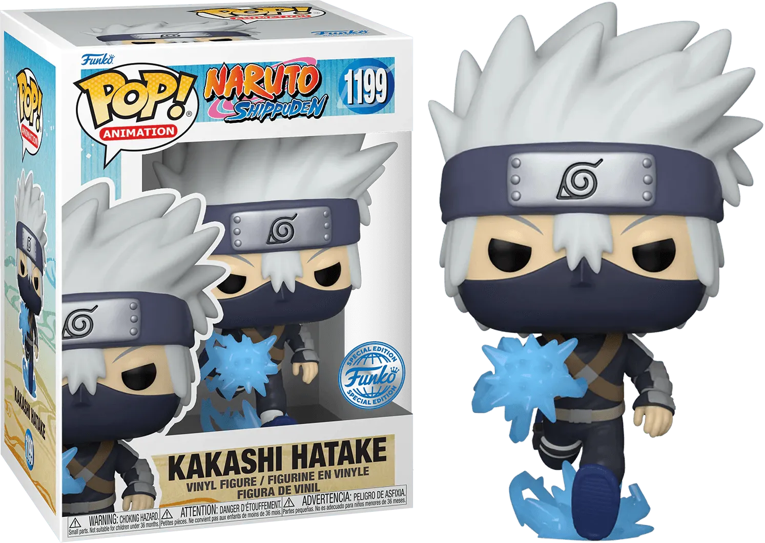 FUN60283 Naruto: Shippuden - Young Kakashi Hatake with Chidori Glow US Exclusive Pop! Vinyl [RS] - Funko - Titan Pop Culture