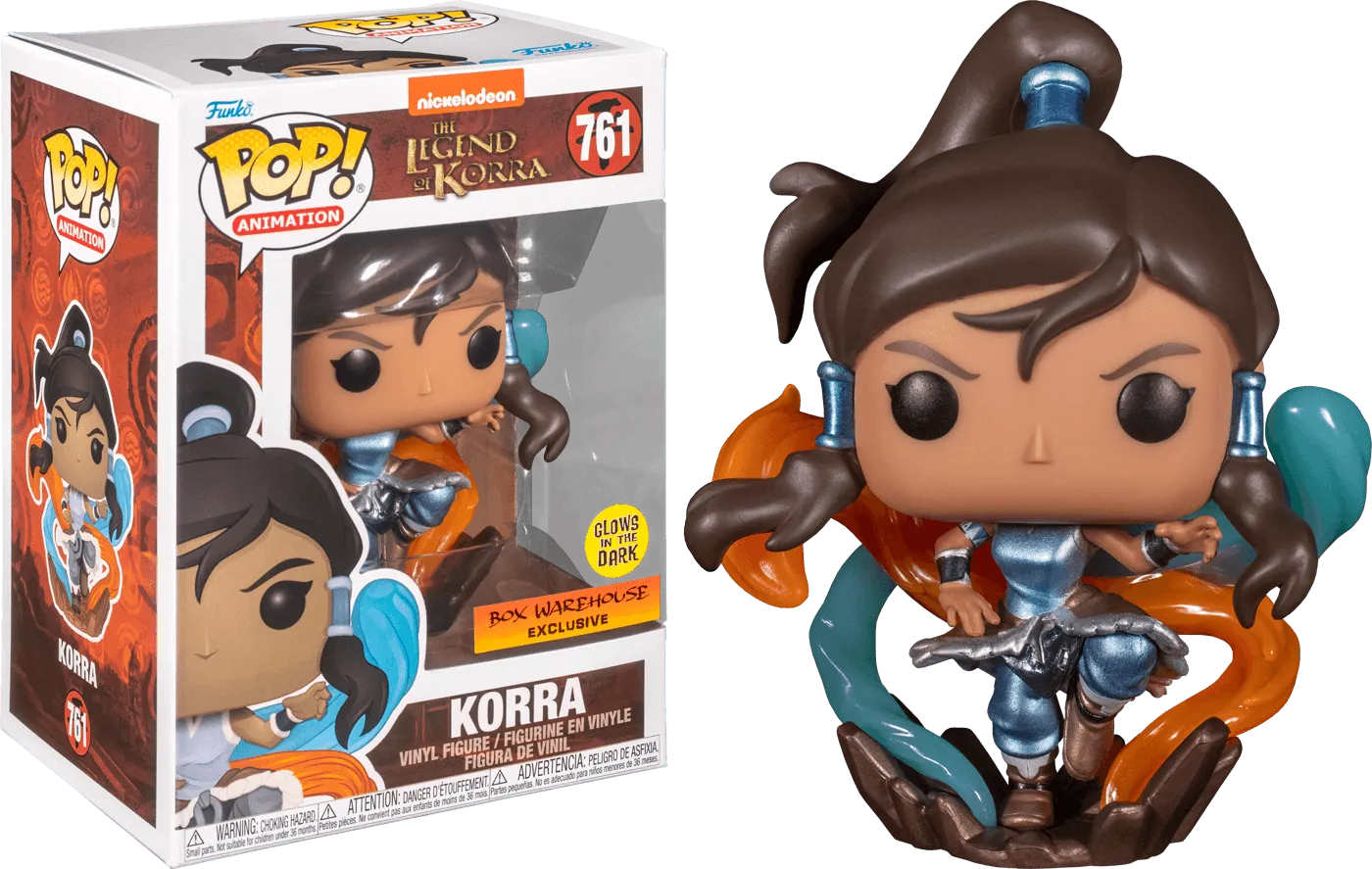 FUN60287 Legend of Korra - Korra Metallic Glow US Exclusive Pop! Vinyl [RS] - Funko - Titan Pop Culture