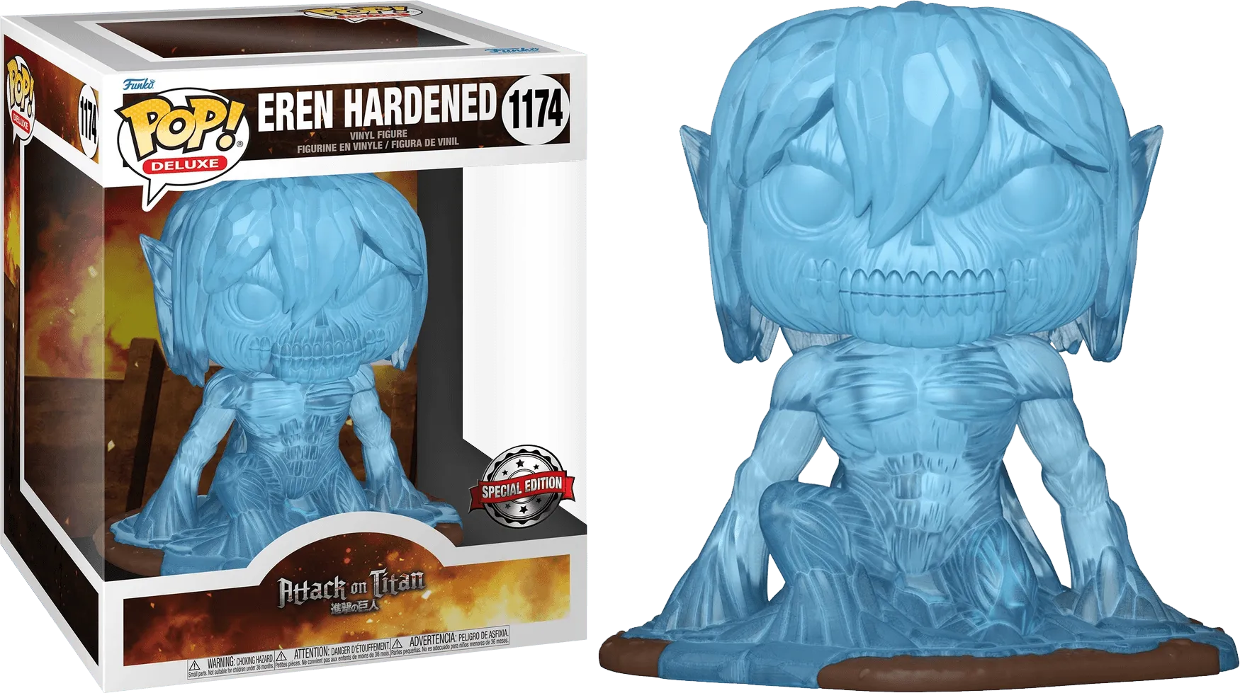 FUN60295 Attack on Titan - Eren Hardened US Exclusive Pop! Deluxe [RS] - Funko - Titan Pop Culture