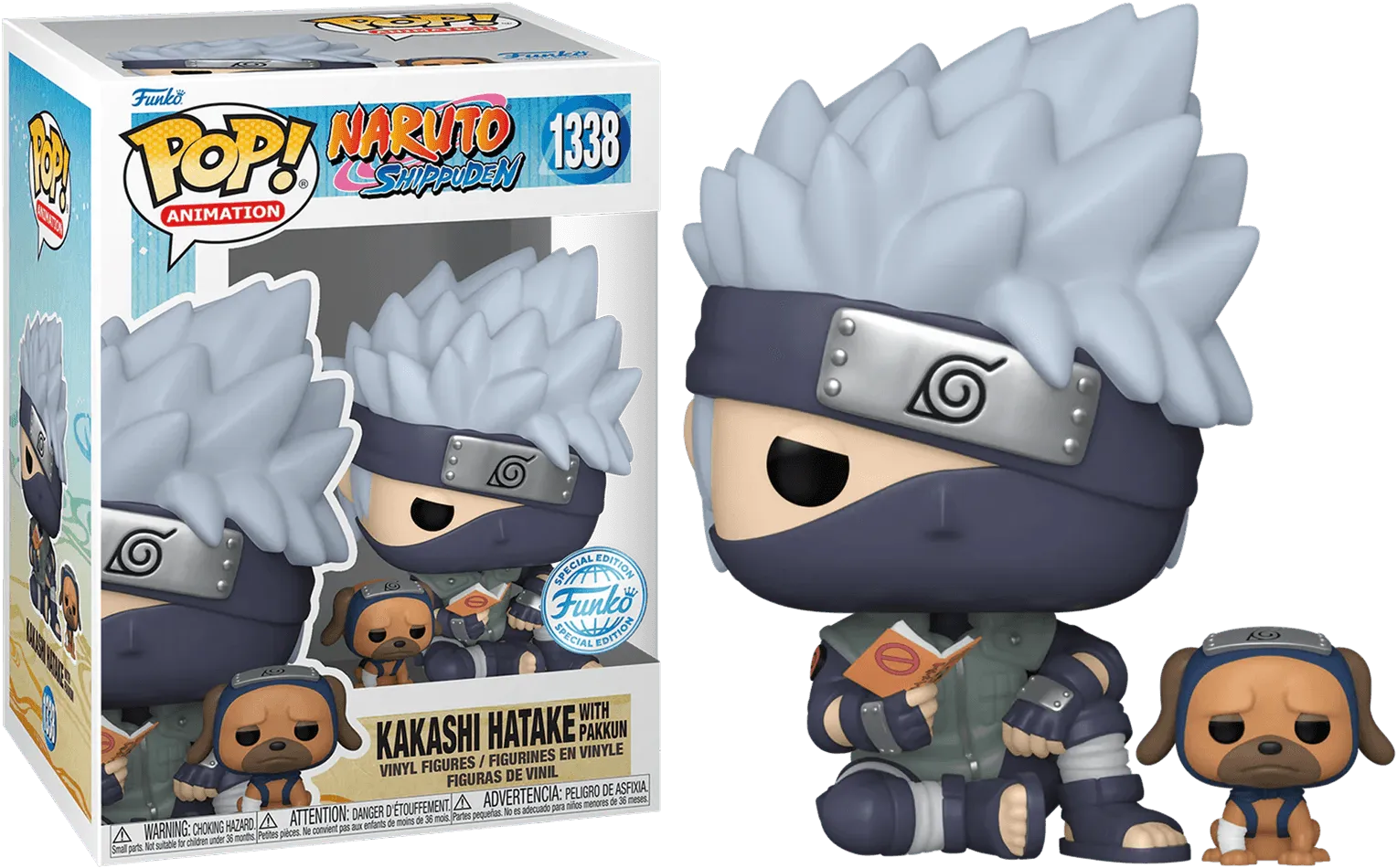 FUN60401 Naruto - Kakashi with Pakkun US Exclusive Pop! Vinyl [RS] - Funko - Titan Pop Culture