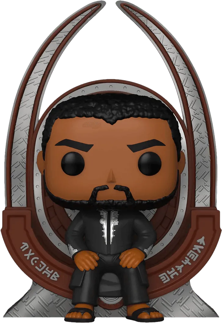 FUN60812 Black Panther (2018) - T’Challa on Throne US Exclusive Pop! Deluxe [RS] - Funko - Titan Pop Culture