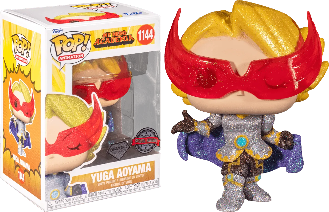 FUN60897 My Hero Academia - Yuga Aoyama Diamond Glitter US Exclusive Pop! Vinyl [RS] - Funko - Titan Pop Culture