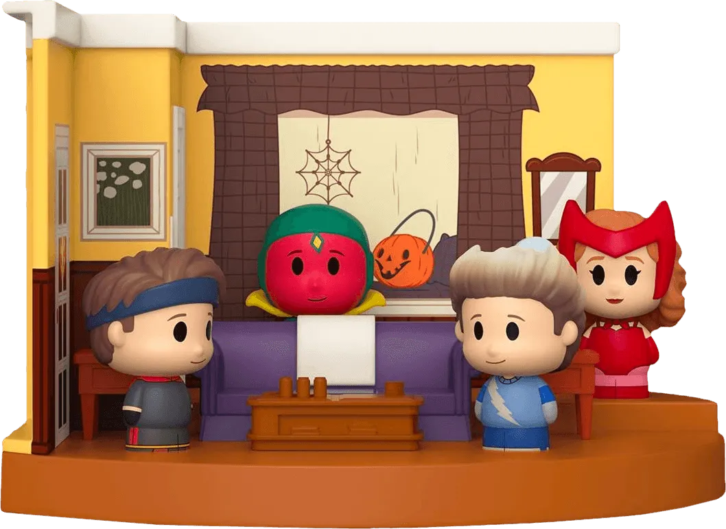 FUN60960 WandaVision - 2000's Wand & Vision with Billy & Tommy US Exclusive Mini Moment [RS] - Funko - Titan Pop Culture