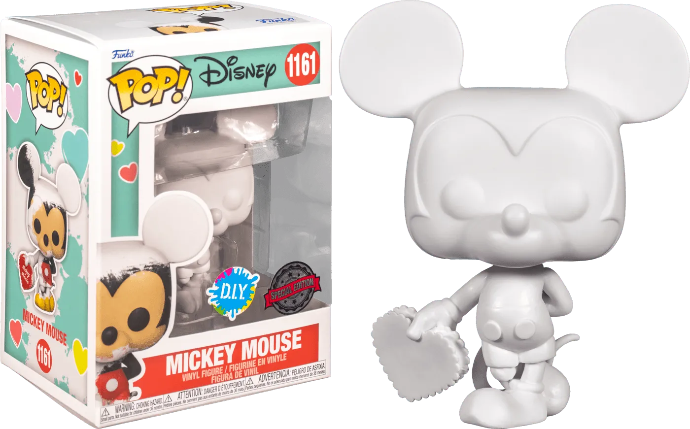 FUN61001 Mickey Mouse - Mickey Valentine (DIY) US Exclusive Pop! Vinyl [RS] - Funko - Titan Pop Culture