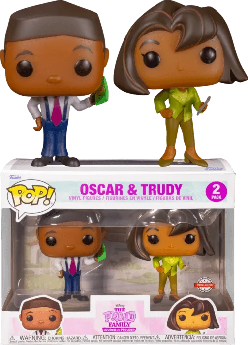 FUN61344 The Proud Family - Oscar & Trudy US Exclusive Pop! 2-Pack [RS] - Funko - Titan Pop Culture