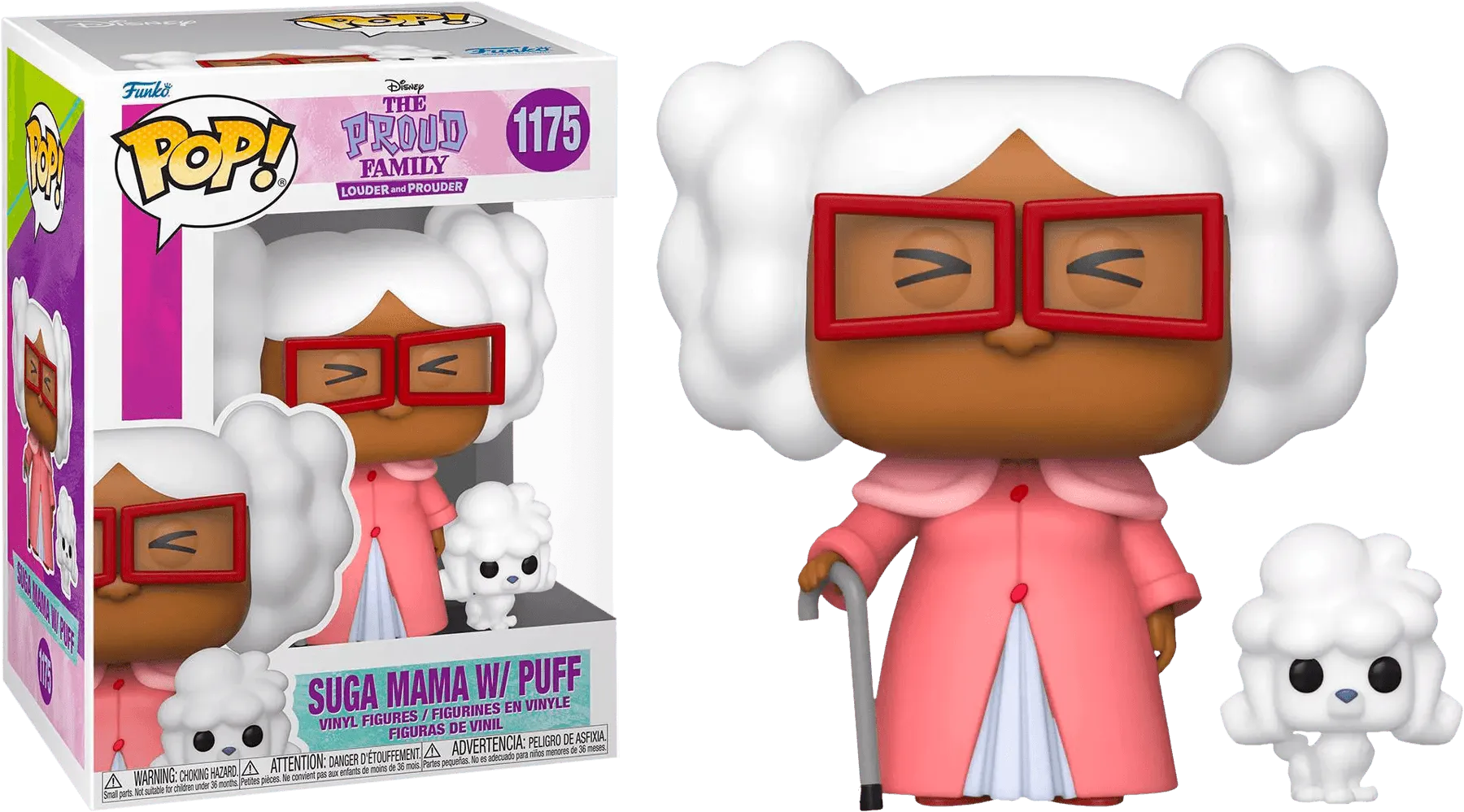 FUN61347 The Proud Family - Suga Mama with Puff US Exclusive Pop! Vinyl [RS] - Funko - Titan Pop Culture