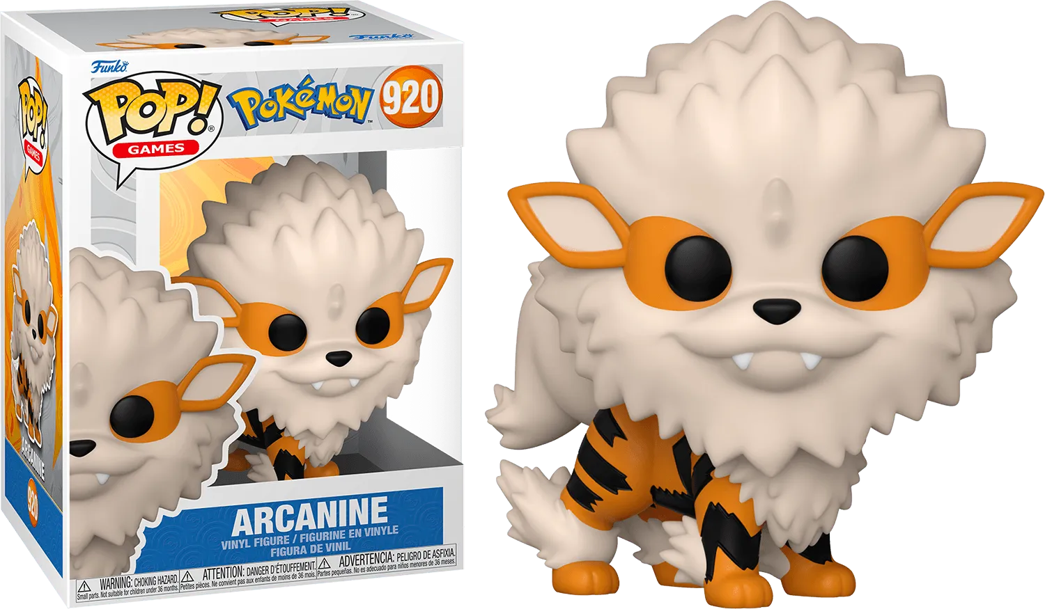 FUN62272 Pokemon - Arcanine Pop! Vinyl [RS] - Funko - Titan Pop Culture