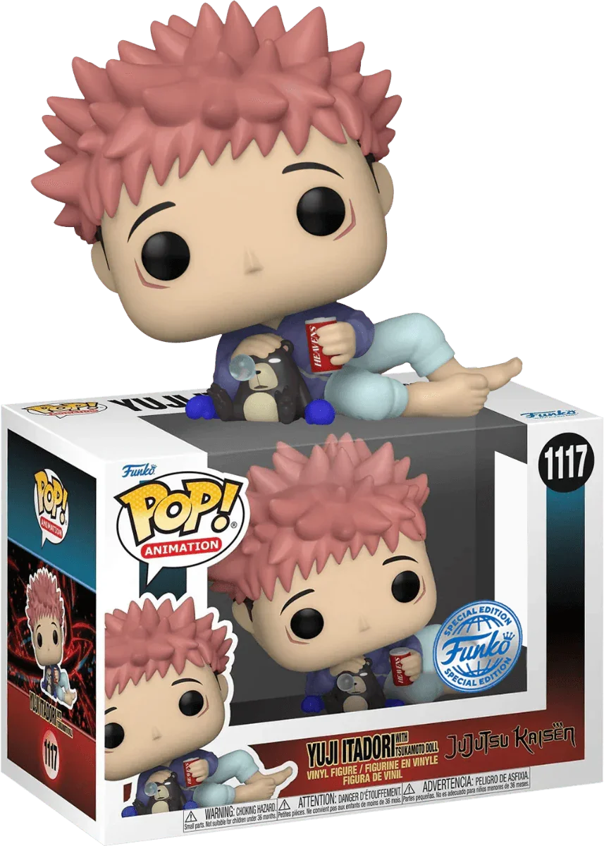 FUN62348 Jujutsu Kaisen - Itadori with Tsukamoto Doll US Exclusive Pop! Vinyl [RS] - Funko - Titan Pop Culture